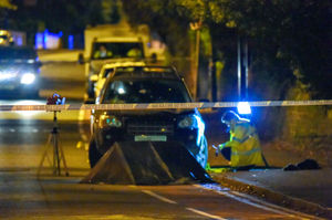 Police at the scene on Tettenhall Road. Image: @SnapperSK