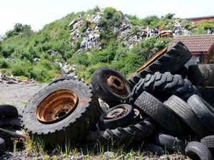 Supporting image for story: IN PICTURES: Brierley Hill waste mountain remains as nobody willing to pay clean up cost