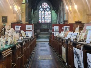 Supporting image for story: Art Among the Pews - where canvas meets chords