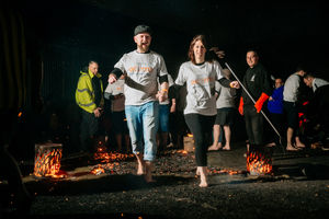 Firewalk at Black Country Living Museum in support of the Acorns Children's Hospice