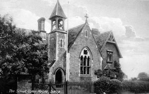 The old village school at Upton Magna.