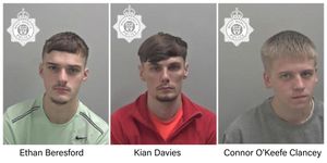 Midlands car key burglary gang Ethan Beresford, Kian Davies and Connor O’Keefe-Clancey.