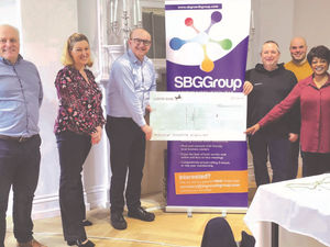 Supporting image for story: Shropshire business leaders provide £2,000 support to local charity 