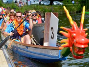 Supporting image for story: Shrewsbury Dragon Boat Festival in pictures and video
