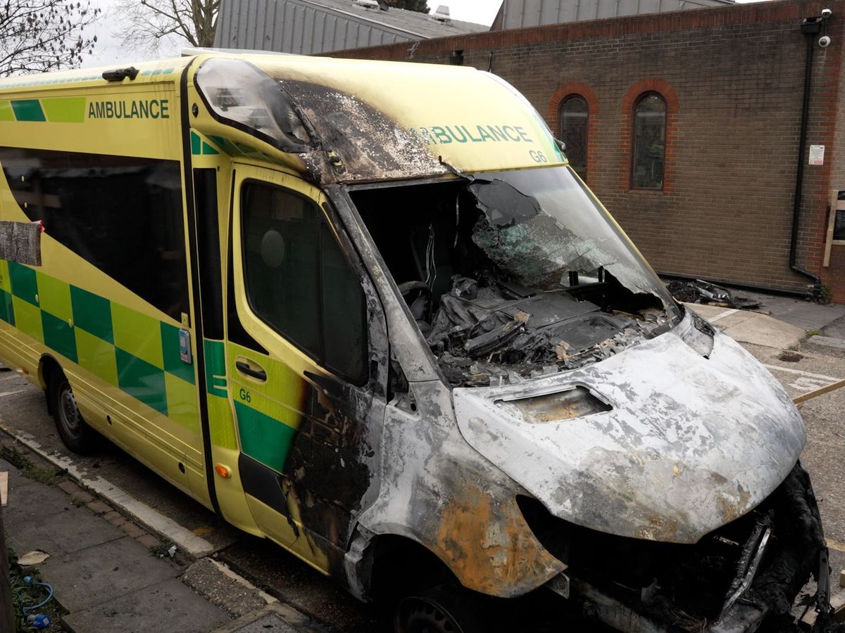 Two men arrested over Golders Green ambulances arson attack