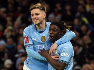 Supporting image for story: James McAtee nets hat-trick as Man City thrash neighbours Salford in FA Cup rout