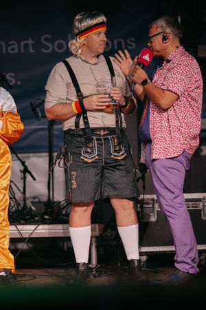 "So talk us through your outfit". Picture: Bright G