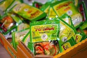 Some of the tobacco that was seized in the raids