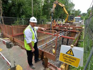 Supporting image for story: Works starts on bridging pothole in Ironbridge Gorge road