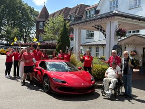 Supporting image for story: Start your engines! Midlands care home hosts Grand Prix garden challenge for charity