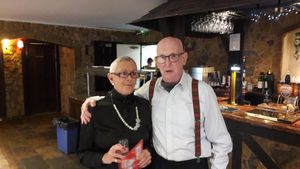 Mr Batty with wife Anne