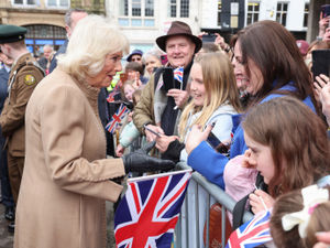 Supporting image for story: Watch: Queen Camilla arrives in Shrewsbury town centre as part of visit to county town