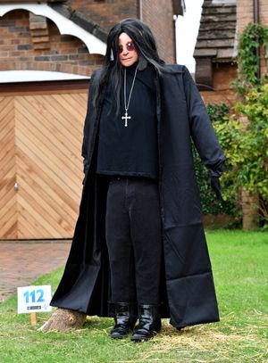 Scarecrows fill the village of Pattingham for the scarecrow festival this weekend.