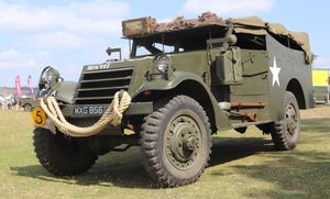 John Woolley had his 1942 White Scout Car. Image by E A Bates