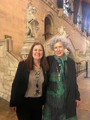 Stacey from Oberon with Julia Buckley MP