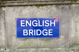 The English Bridge was the setting for the protest