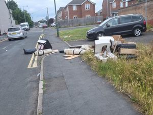 Supporting image for story: Anger as rubbish is dumped on Walsall street weeks after volunteers clean up area