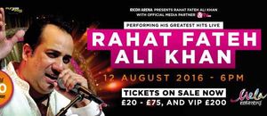Rahat Fateh Ali Khan will be performing at the Ricoh Arena