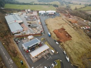 The site in Bridgnorth where there will be a new McDonalds, Dominos and Starbucks