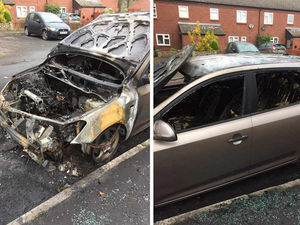 Supporting image for story: Arsonists torch car on Newport street