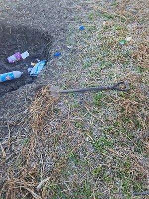 Police have received reports of individuals digging bike tracks at the historic site. Picture: West Mercia Police. 