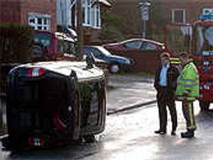 Supporting image for story: Firefighters free trapped driver