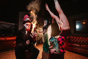 Pictured from left, Leo's Loco Circus - Corrie, Loco Leo and Topaz