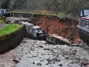 Supporting image for story: Shropshire sinkhole: Latest updates as major incident declared at Shropshire canal