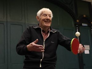 Ivan Pedley at Great Wyrley Table Tennis Club. Photo: Anita Maric/SWNS