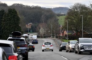 The view down to the south Staffordshire countryside