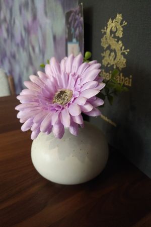 Flowers - made from fine, pink plastic