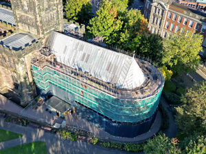 Supporting image for story: Photos show level of work being done to repair Wolverhampton church
