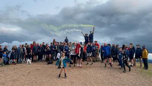 The finish - The Wrekin!