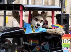 This hound of love proved popular at Pride