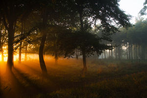 Simon's Commended photograph, called 'Fire mist and ice mist' 
