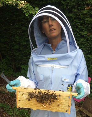 Wendy Woodward, President of South Staffordshire and District Beekeepers Association (SSDBKA)