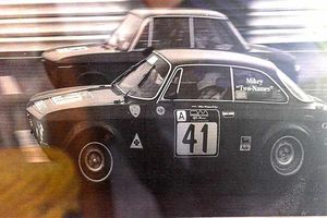 Racing at Silverstone in an Alfa Romeo