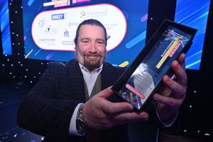 Matthew Randle (Dreamland Bedding), winner of the Degree Apprentice of the Year award