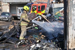 A fire at industrial units in Smethwick as brought under control by the Fire Service's Red Watch. It effected Cube Storage Ltd and Safelock Storage.