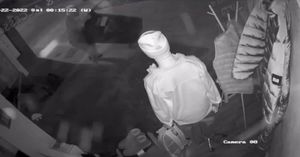 Morgan smashed the window with a wheelie bin