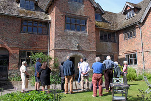 Visitors enjoying a volunteer-led tour of 17th century Rodd Court for Herefordshire Histories week (11-18 May 2025)