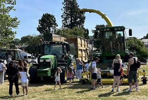 Some of the farm machinery on show at the fun day