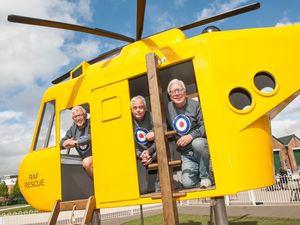 Supporting image for story: Charity walkers stride to RAF Cosford to help fund playground 