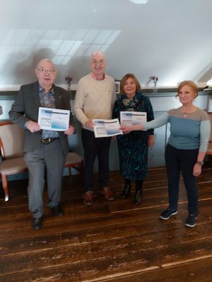 Pictured above from the left are Alan Day Trustee, Harold Bould Vice Chair, Debbie Moores Trustee and Val Jones Chair.