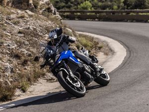 Supporting image for story: First Ride: Suzuki’s V-Strom 800RE is a do-it-all motorcycle