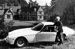 Robin Grant and the first Lamborghini ever sold outside his home of Pitchford Hall