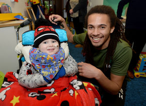  Kory Roberts meets Reuben-Jayce Mills, aged 3