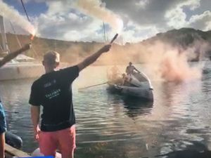 The Atlantic Mavericks arrive in Antigua