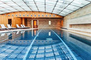 In the swim – the indoor pool area