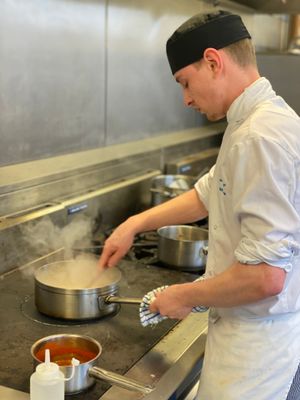 Level Three Professional Cookery student Alex Williams